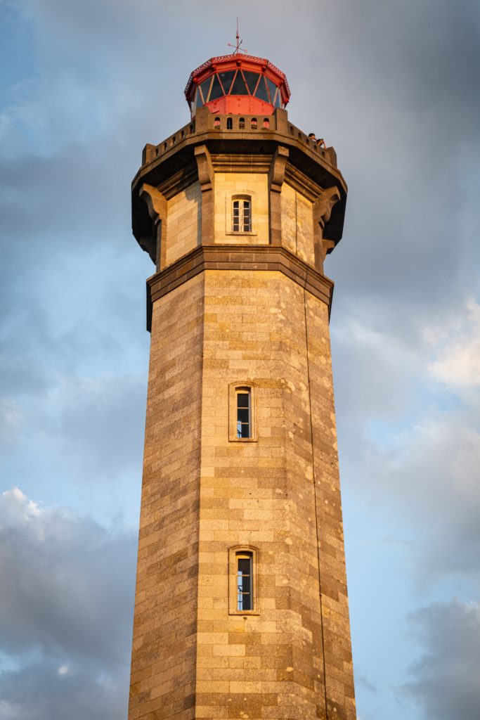 Phare des baleines en gros plan 