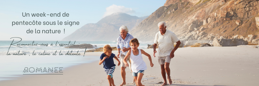 Famille profitant d'une plage ensoleillée